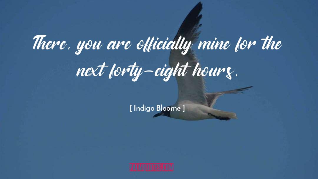 Forty Eight quotes by Indigo Bloome
