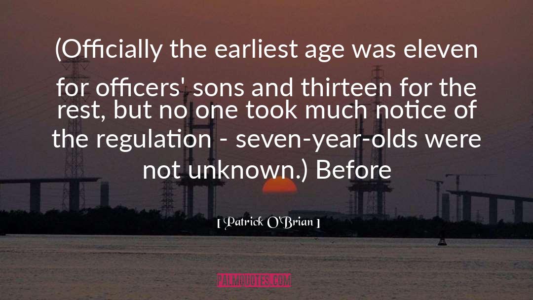 Forty Year Olds quotes by Patrick O'Brian