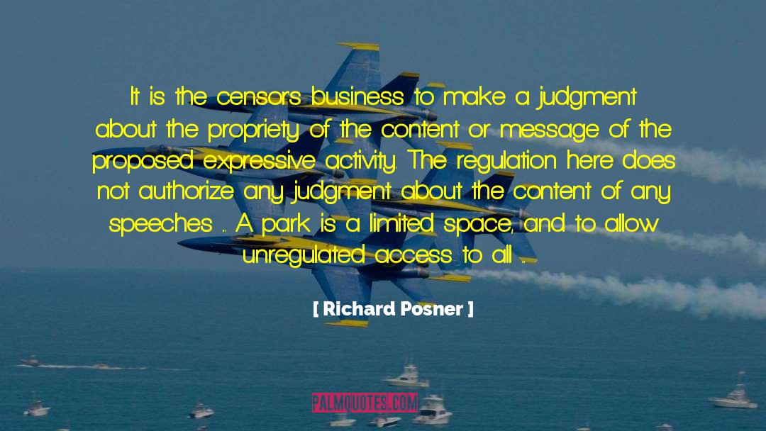 Forum Posting quotes by Richard Posner