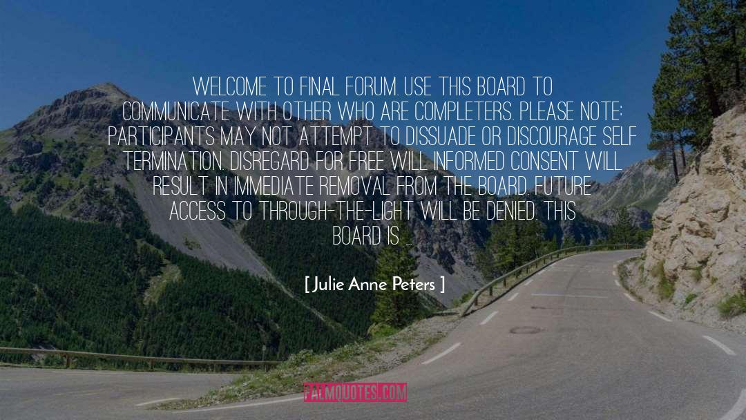 Forum quotes by Julie Anne Peters