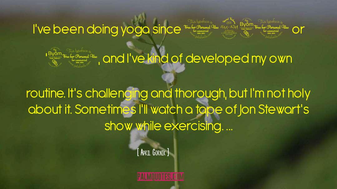 Forward Fold Yoga quotes by April Gornik