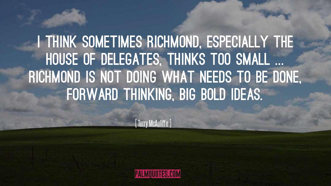 Forward Thinking quotes by Terry McAuliffe