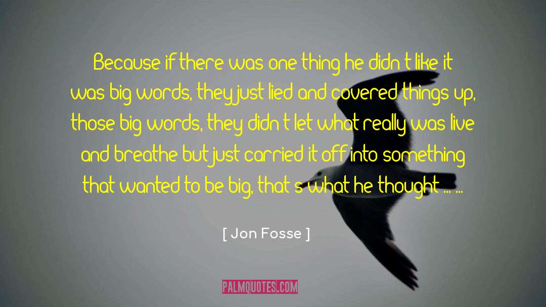 Fosse quotes by Jon Fosse