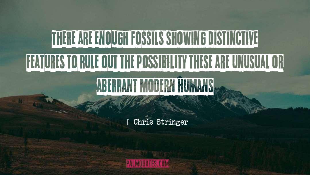 Fossils quotes by Chris Stringer