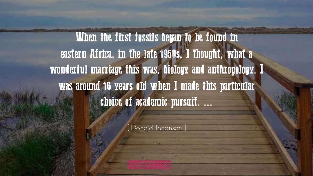 Fossils quotes by Donald Johanson