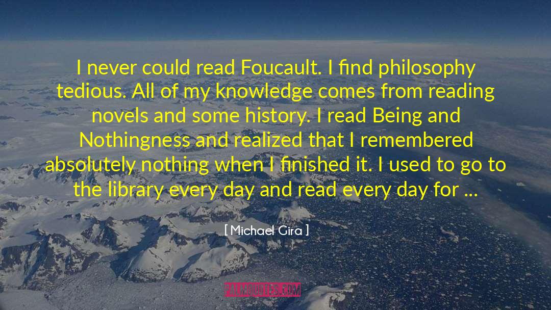 Foucault quotes by Michael Gira