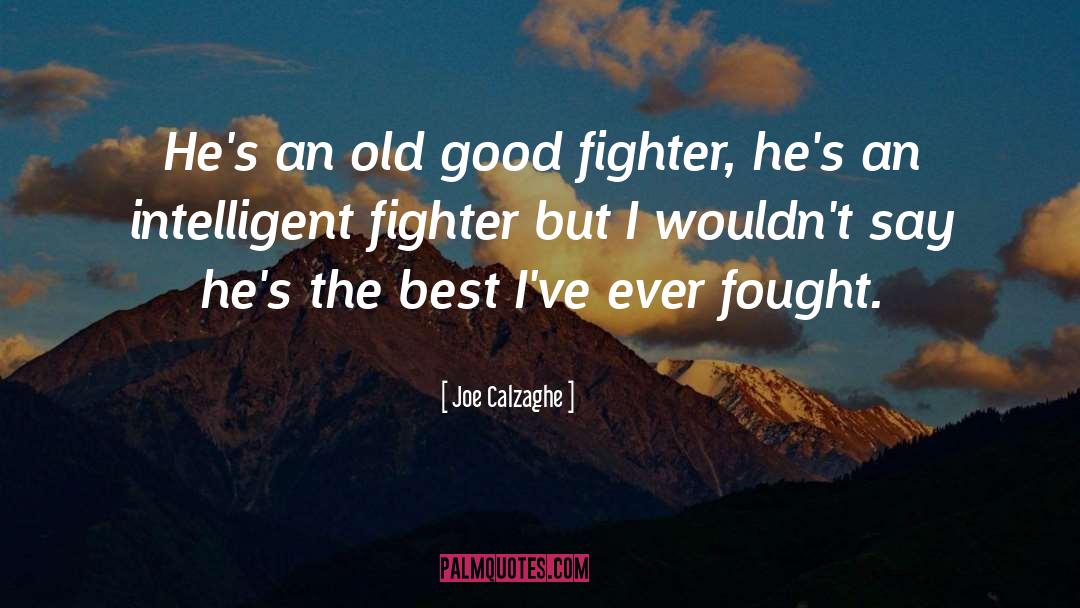 Fought The Good Fight Quote quotes by Joe Calzaghe