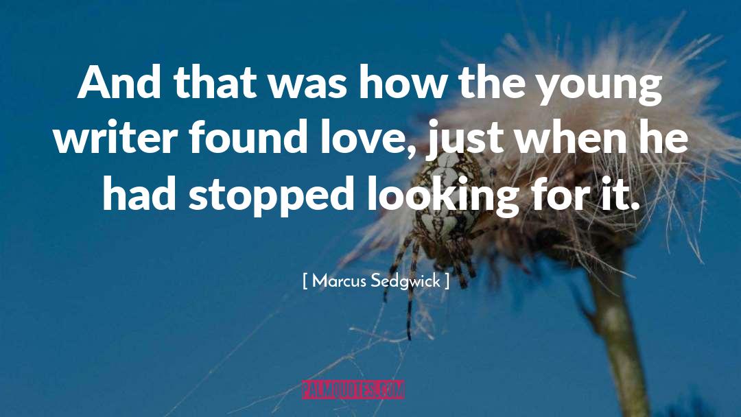 Found Love quotes by Marcus Sedgwick