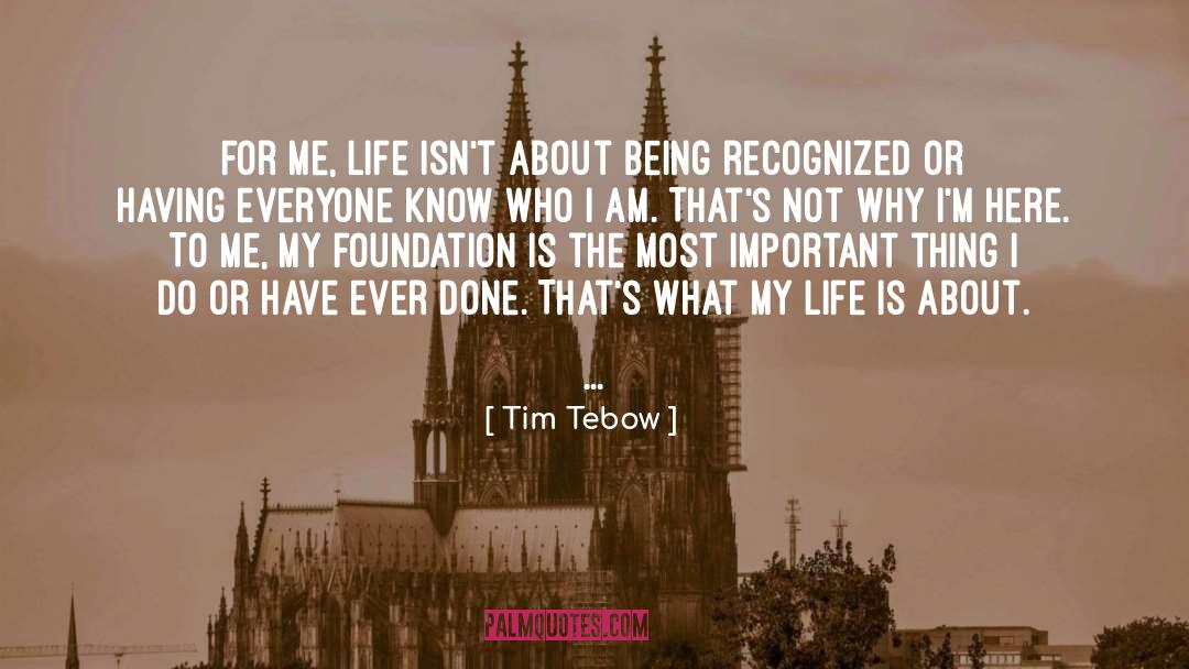 Foundation Prog quotes by Tim Tebow