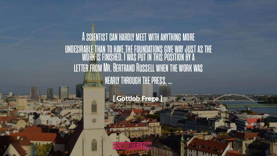 Foundations quotes by Gottlob Frege
