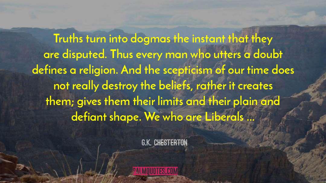 Founding Fathers Anti Religion quotes by G.K. Chesterton
