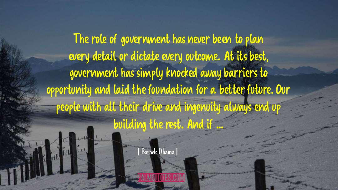Founding Fathers Role Of Government quotes by Barack Obama
