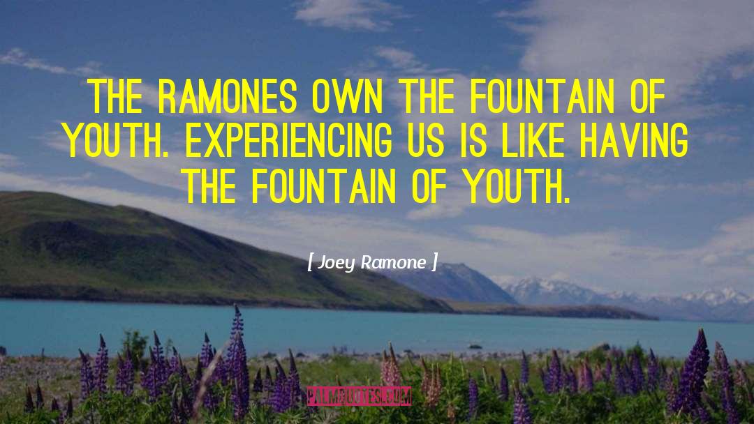 Fountain Of Youth quotes by Joey Ramone