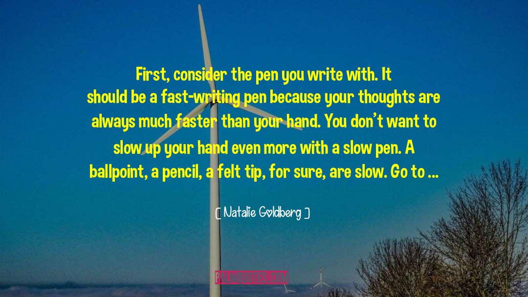 Fountain Pen quotes by Natalie Goldberg