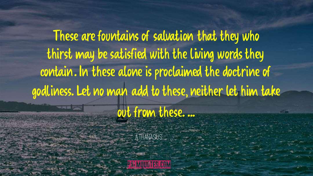 Fountains quotes by Athanasius