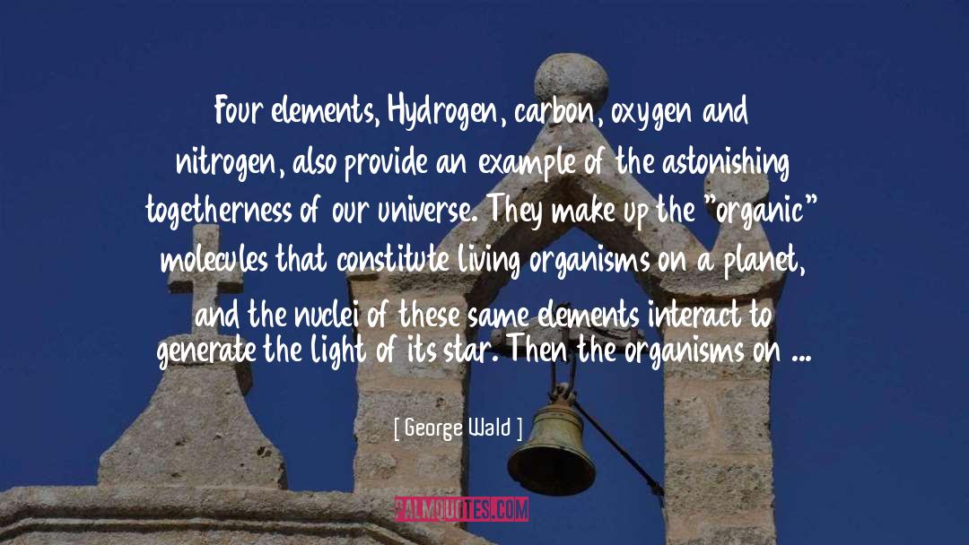 Four Elements quotes by George Wald