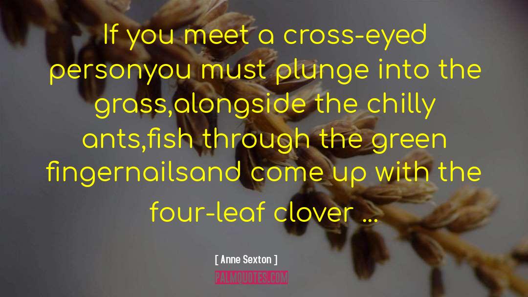 Four Leaf Clover quotes by Anne Sexton