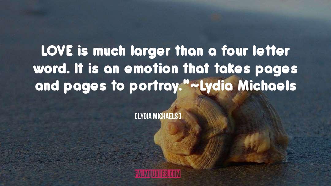 Four Letter Word quotes by Lydia Michaels