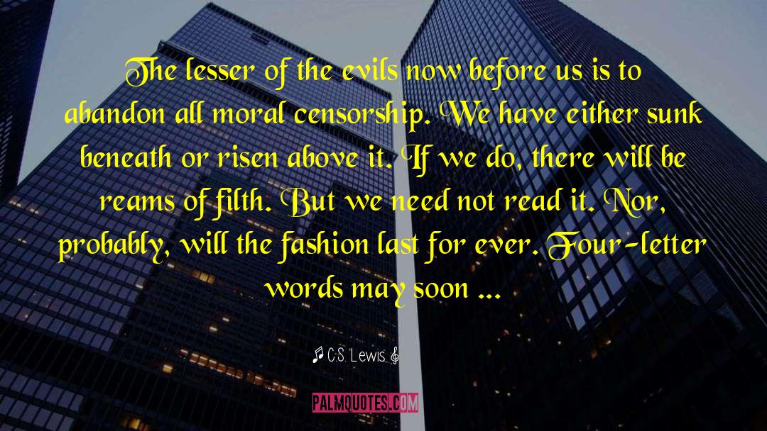 Four Letter Words quotes by C.S. Lewis