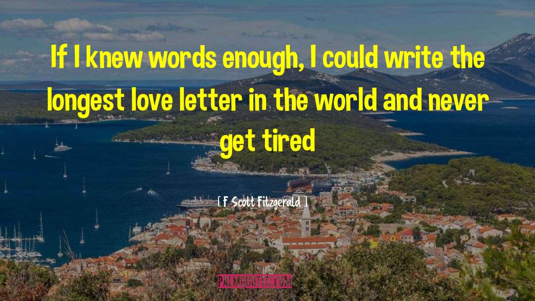 Four Letter Words quotes by F Scott Fitzgerald