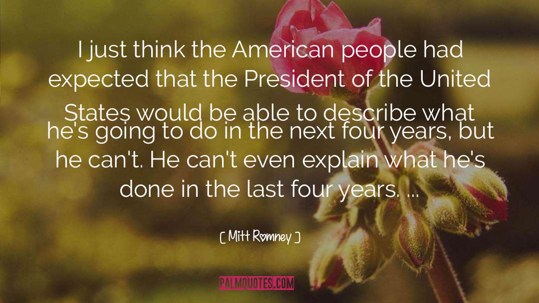Four quotes by Mitt Romney