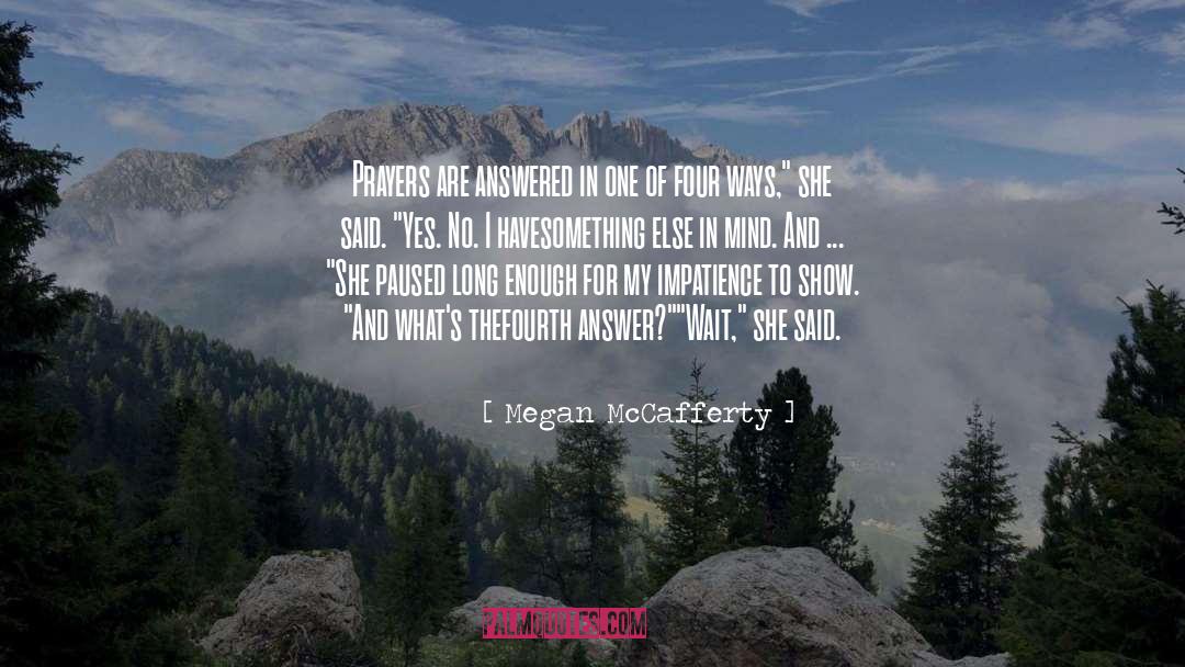 Four quotes by Megan McCafferty