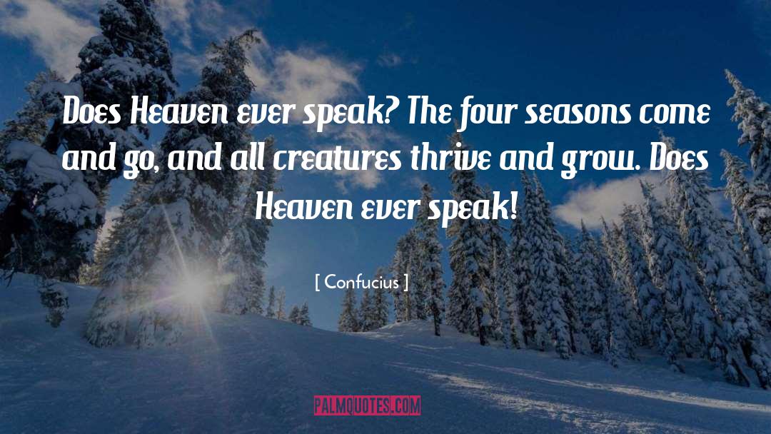 Four Seasons quotes by Confucius