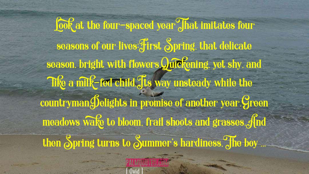 Four Seasons quotes by Ovid