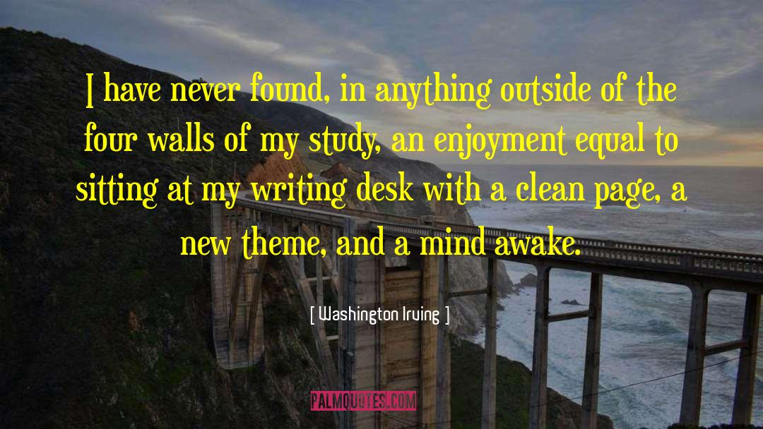 Four Walls quotes by Washington Irving