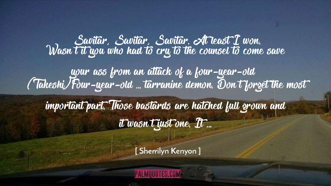 Four Year Old quotes by Sherrilyn Kenyon