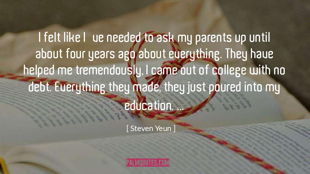 Four Years quotes by Steven Yeun