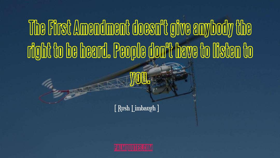 Fourth Amendment quotes by Rush Limbaugh