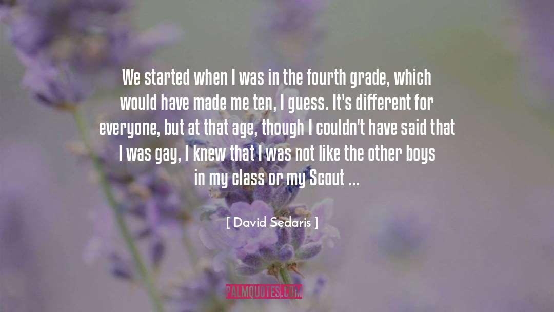 Fourth Grade quotes by David Sedaris