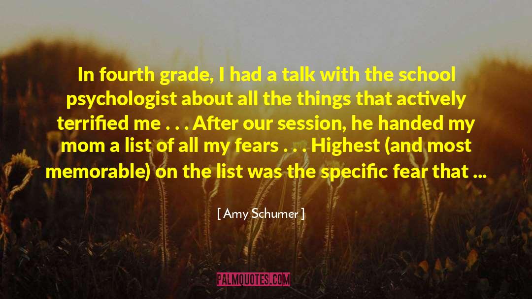 Fourth Grade quotes by Amy Schumer