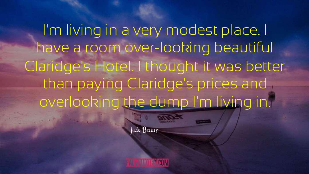 Fownes Hotel quotes by Jack Benny