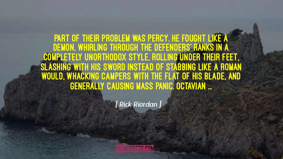 Fr Ted Mass quotes by Rick Riordan