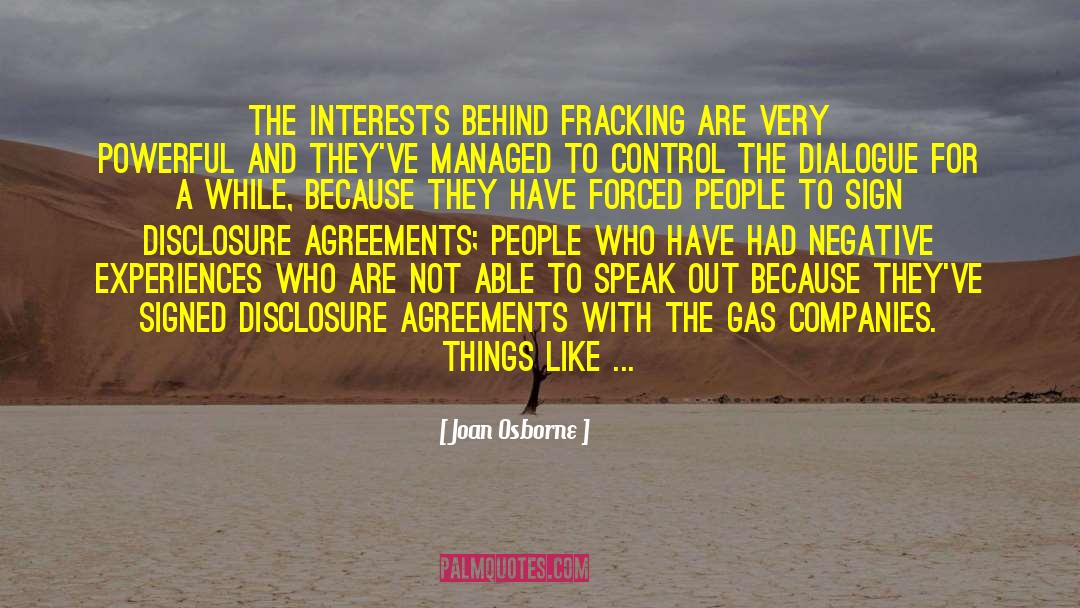 Fracking quotes by Joan Osborne