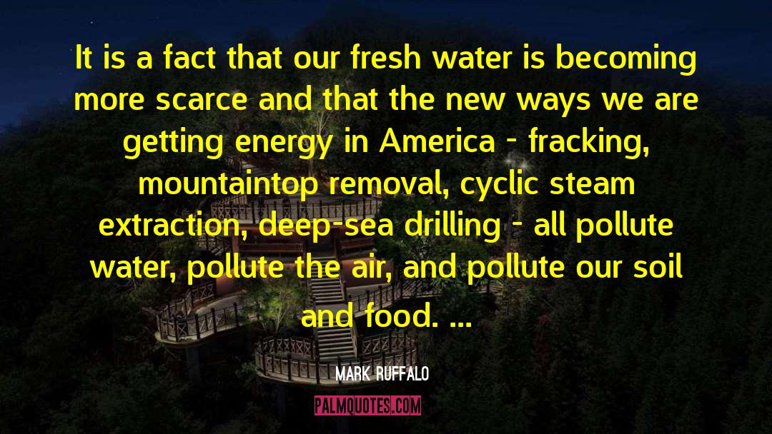 Fracking quotes by Mark Ruffalo