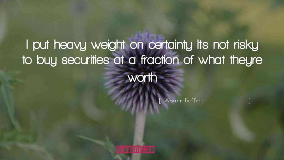 Fractions quotes by Warren Buffett