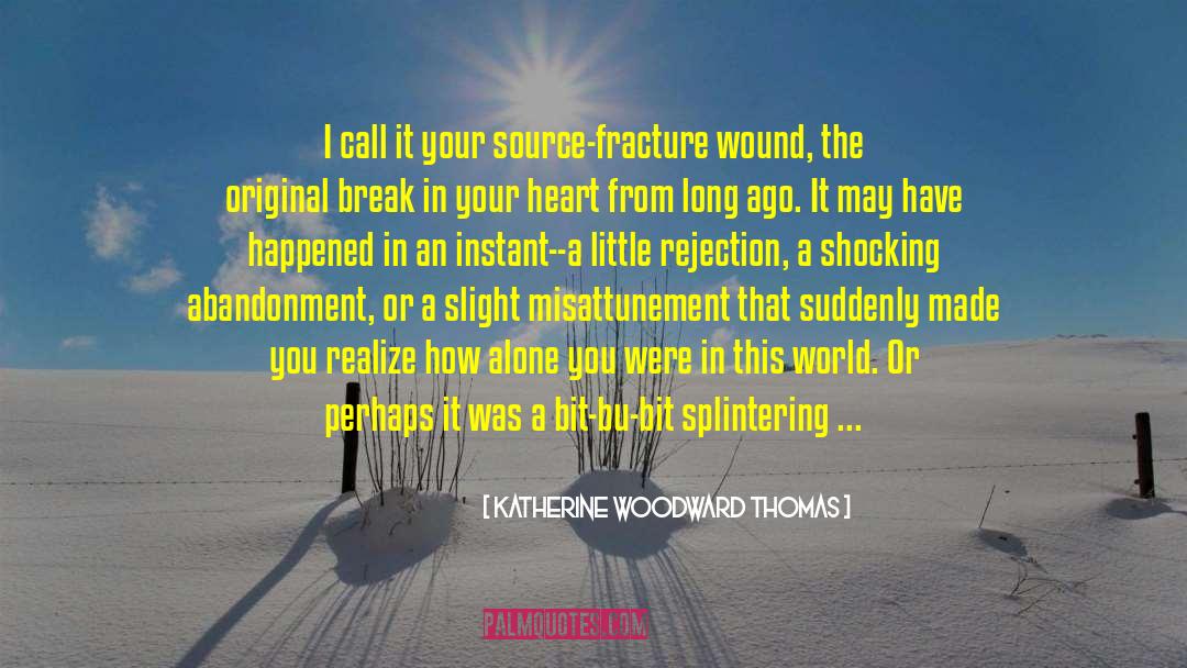 Fracture quotes by Katherine Woodward Thomas