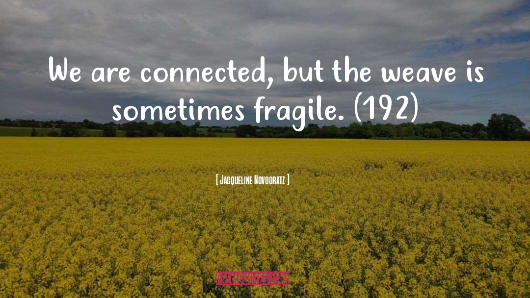 Fragile quotes by Jacqueline Novogratz