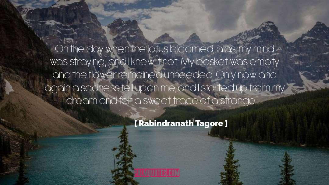 Fragrance quotes by Rabindranath Tagore