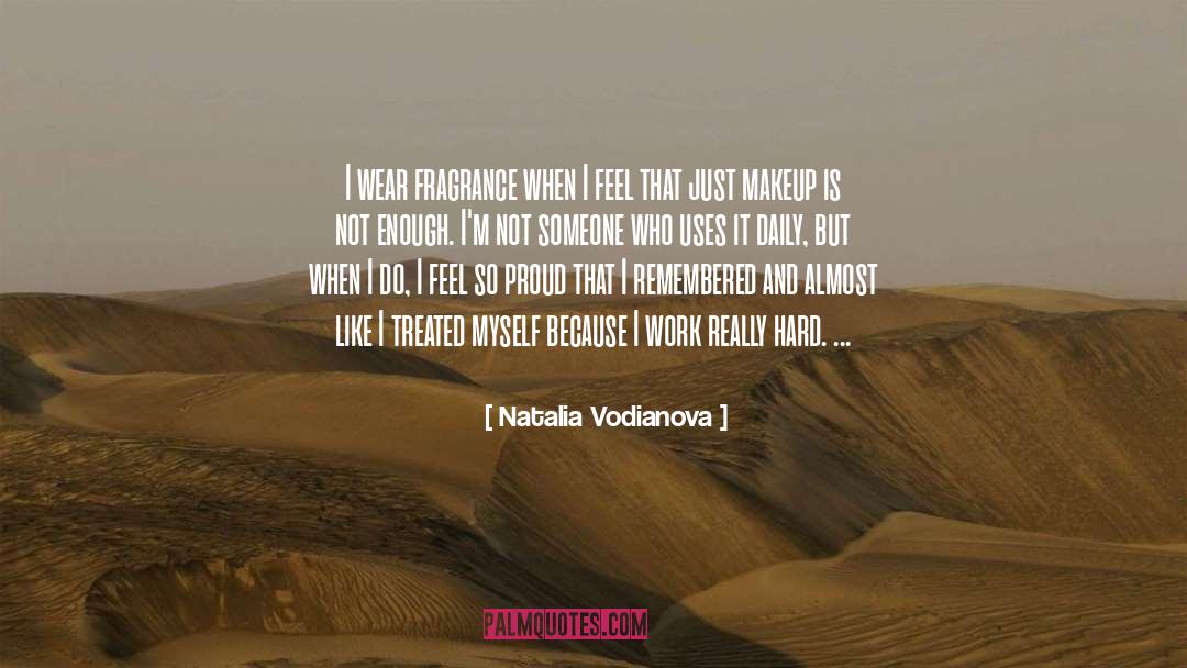 Fragrance quotes by Natalia Vodianova