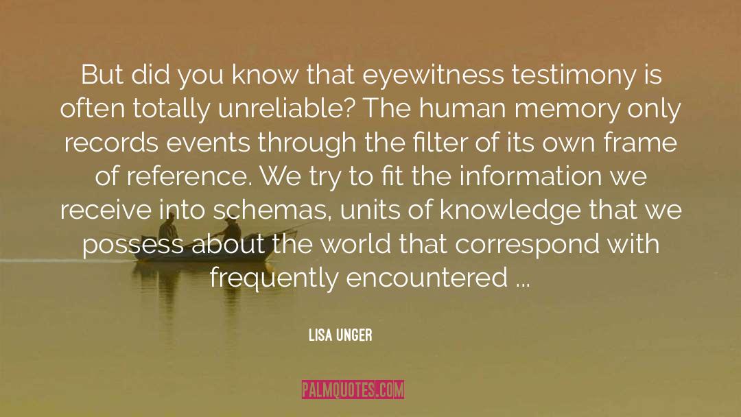 Frame Of Reference quotes by Lisa Unger