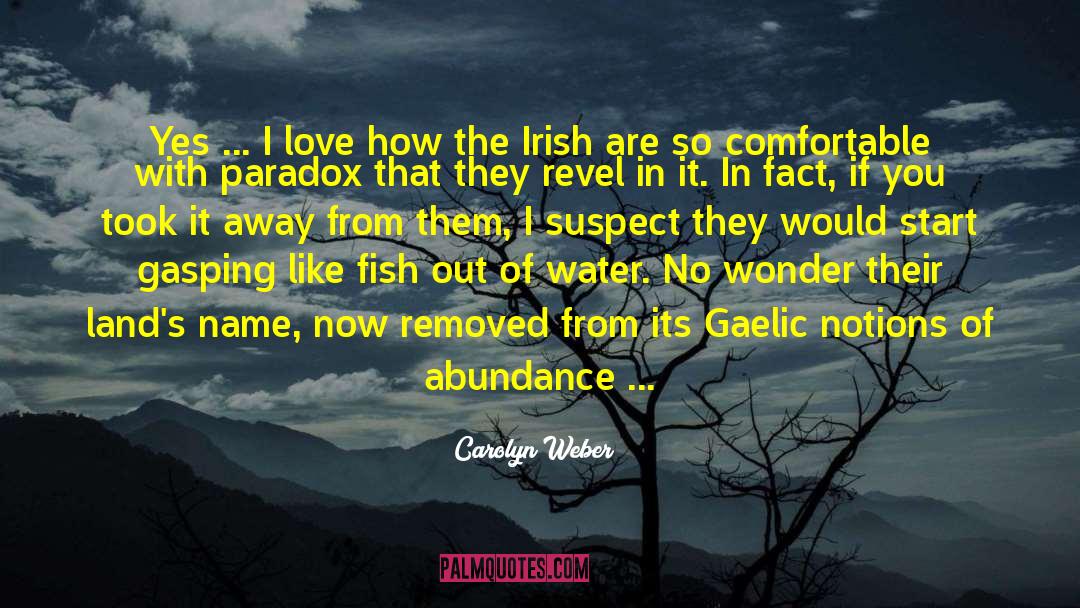 Framed Irish quotes by Carolyn Weber