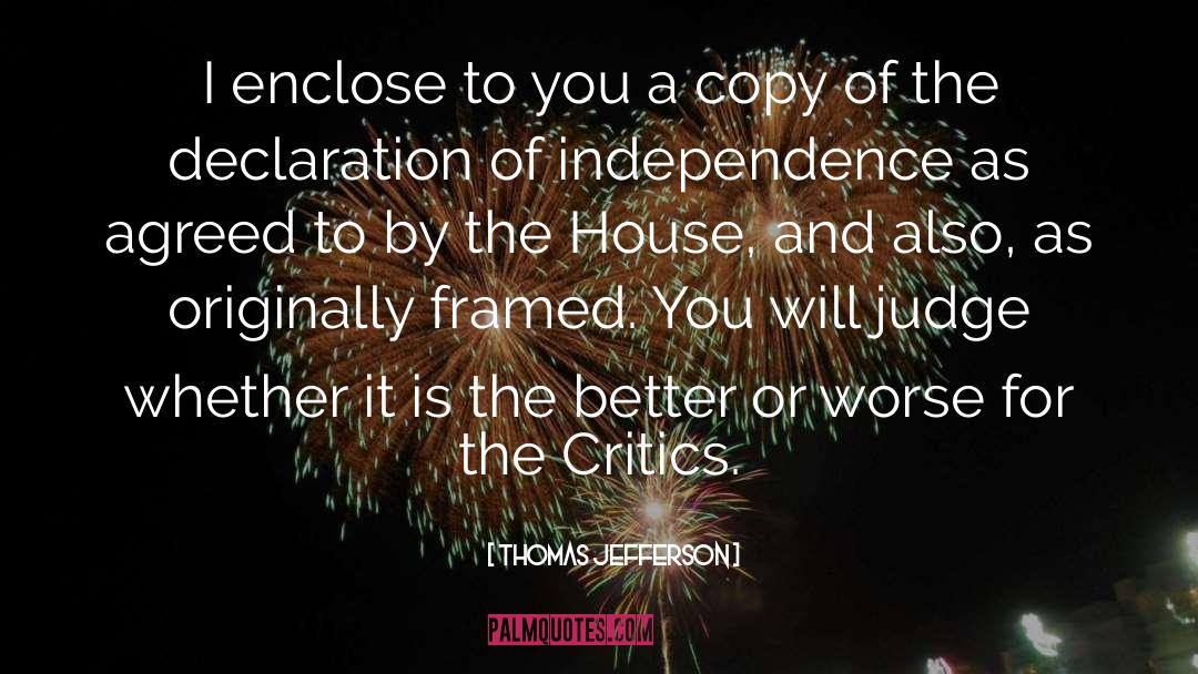 Framed quotes by Thomas Jefferson