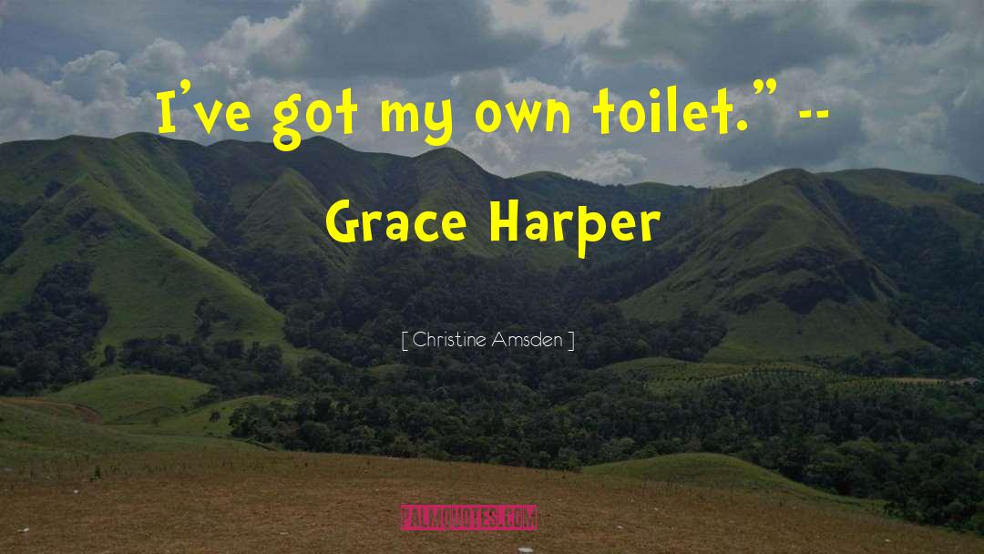 Framed Toilet quotes by Christine Amsden