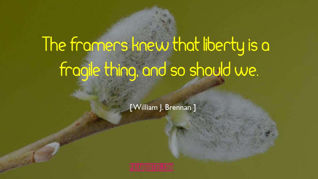 Framers quotes by William J. Brennan