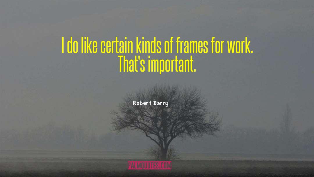 Frames quotes by Robert Barry