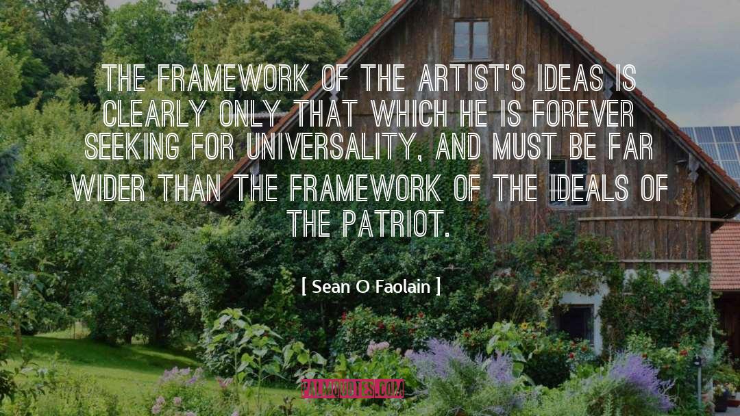 Framework quotes by Sean O Faolain